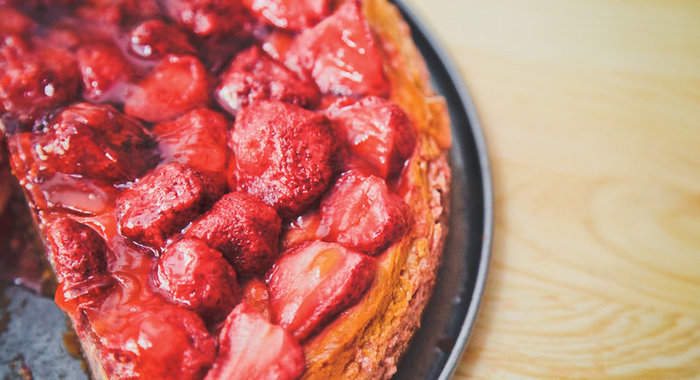 Самый клубничный чизкейк