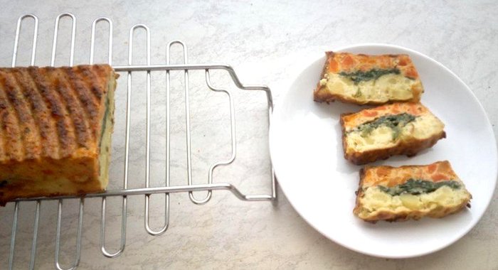 Яркий овощной кекс