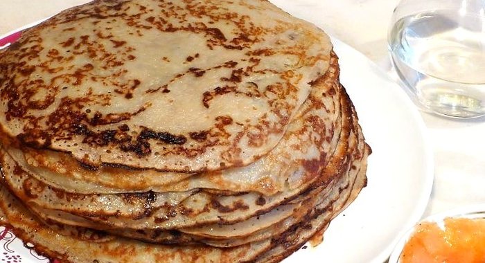 Постные блины из гречневой муки