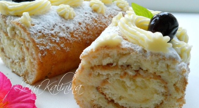 Рулет бисквитный по ГОСТу