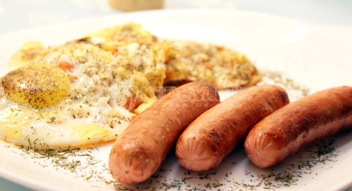 Яичница на завтрак