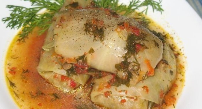 Постные голубцы