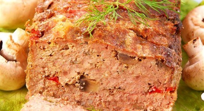 Простой мясной хлеб