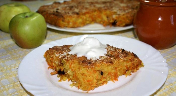 Творожно-тыквенная запеканка