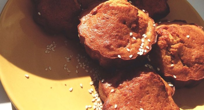 Морковные кексы с овсяными хлопьями