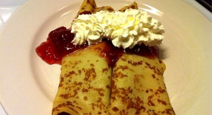 Блинчики с творогом в микроволновке