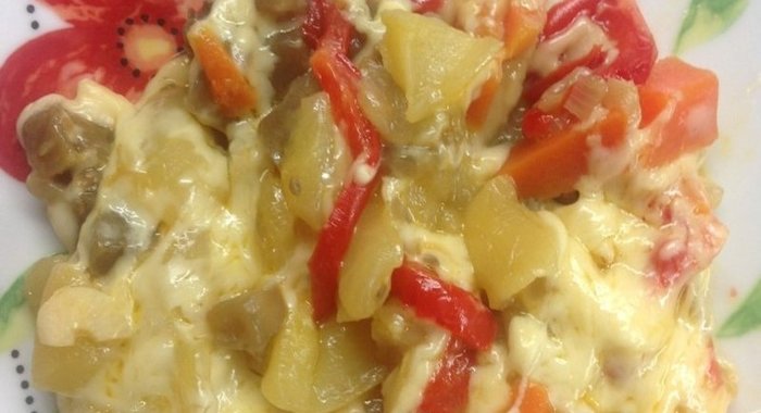 Запеканка из овощей в мультиварке