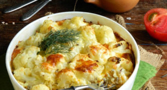 Запеканка из риса и цветной капусты