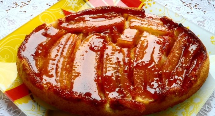 Постный банановый пирог