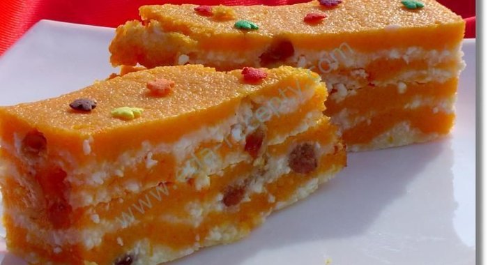 Творожная запеканка диетическая в духовке с тыквой