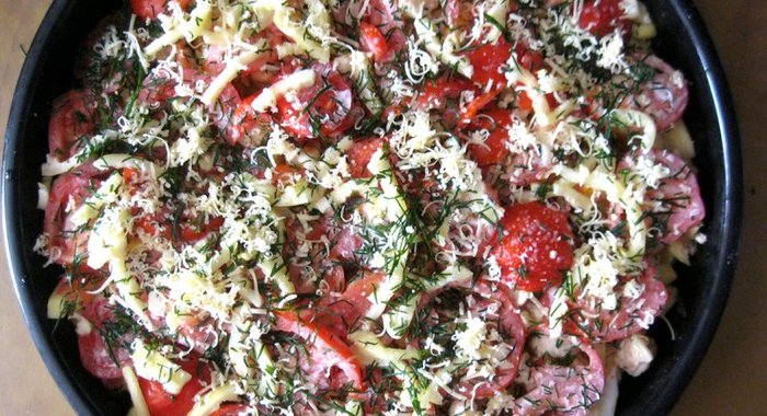 Куриная запеканка по‑домашнему