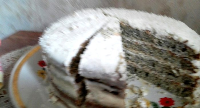 Маковый итальянский торт