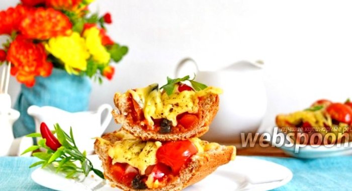 Пицца в хлебе за 10 минут