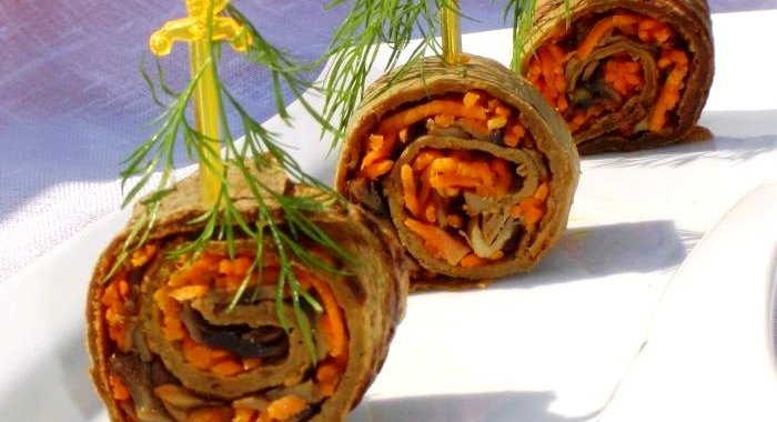 Печеночные рулетики