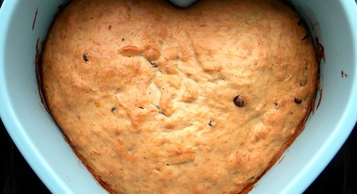 Шоколадно-банановый кекс