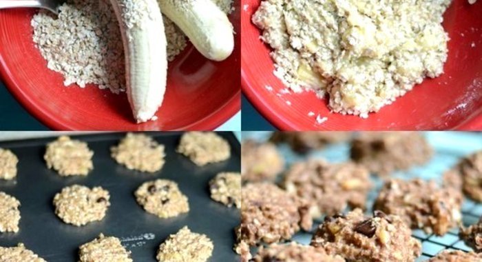 Овсяное печенье с бананом