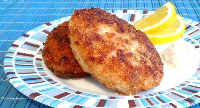 Котлеты из филе трески