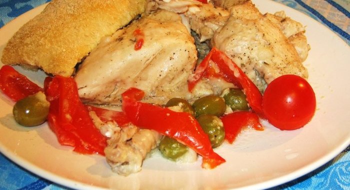 Цыпленок в хлебном тесте