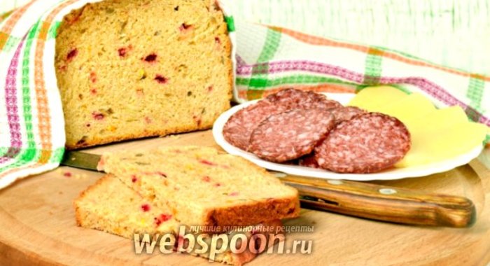 Хлеб из полбяной муки с сушёной свёклой и тыквой