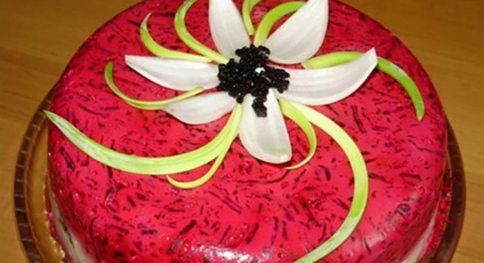 Селедка под шубой в желе