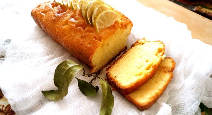 Цитрусовый кекс с лаймовой глазурью