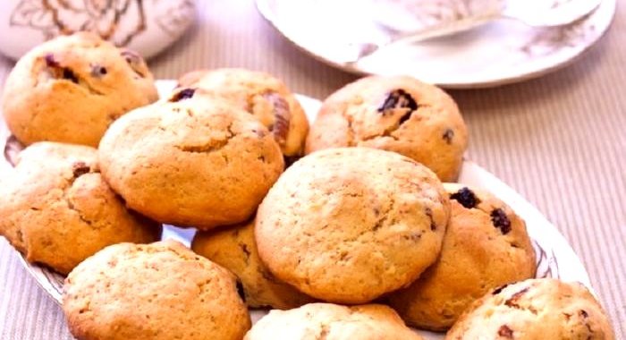 Печенье с сушеным инжиром и клюквой