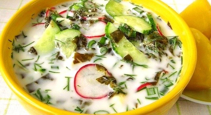 Холодник со щавелем по-белорусски