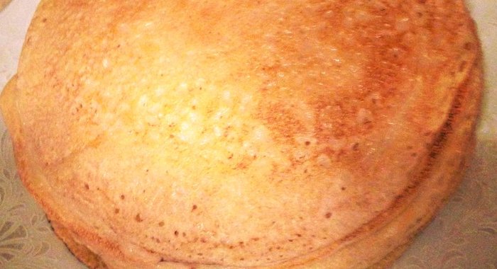 Блины дрожжевые тонкие