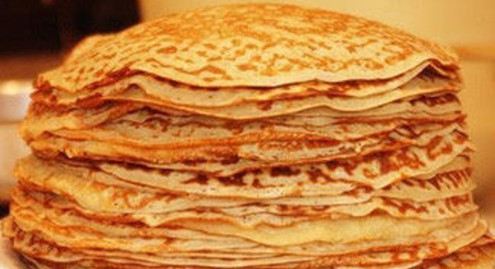 Домашние тонкие блинчики