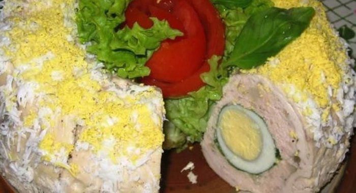 Куриный рулет Павлиний глаз