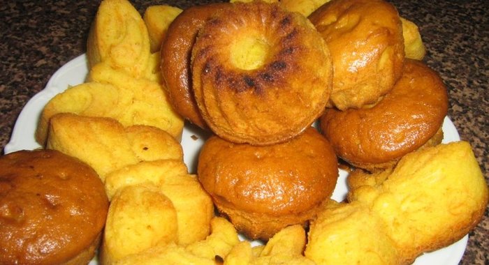 Постные морковные кексы