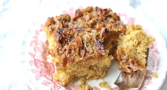 Овсяный пирог с орехами