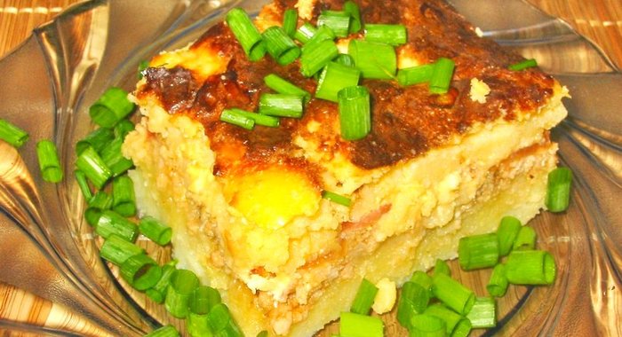 Картофельная запеканка с фаршем