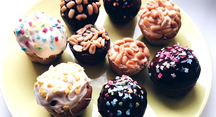 Кексы с горьким шоколадом