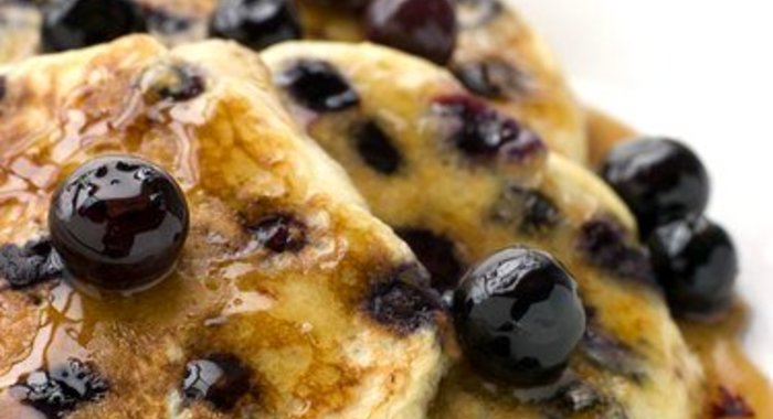 Американские блины с голубикой