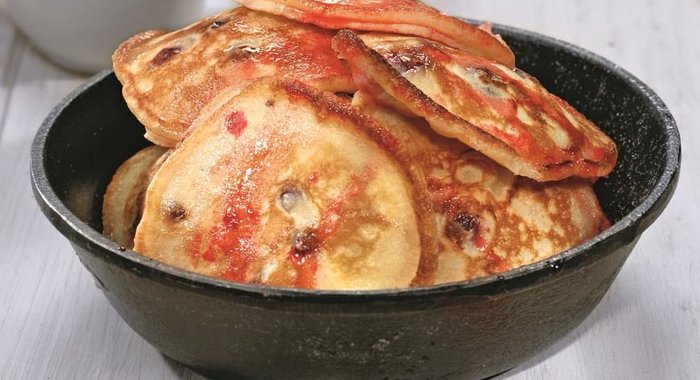 Американские блинчики с клюквой