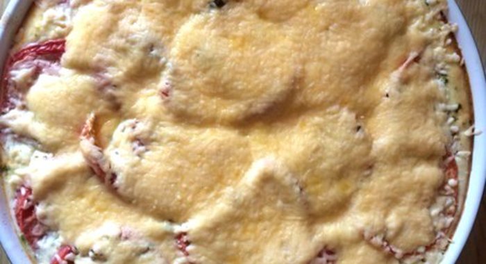 Запеканка из кабачков и фарша индейки