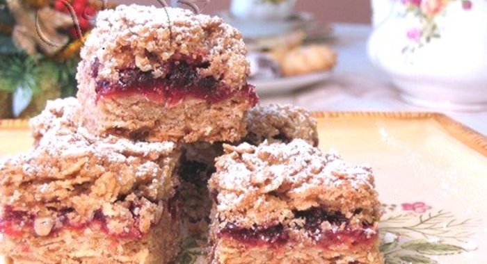 Овсяное печенье с джемом