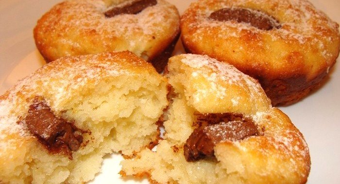 Творожные кексы с шоколадом