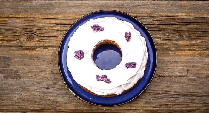 Фиалковый кекс