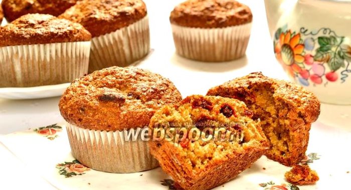Кексы с отрубями и годжи