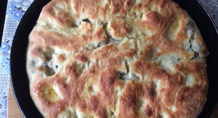 Пирог с ливером и картошкой
