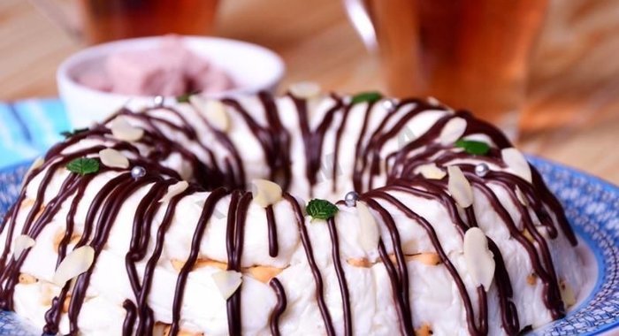 Торт из крекера и сметаны