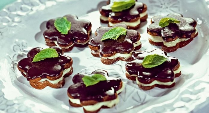 Мятное печенье с шоколадом