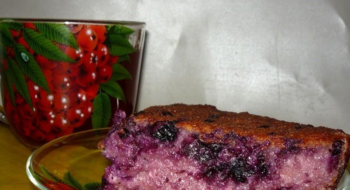 Черничная запеканка