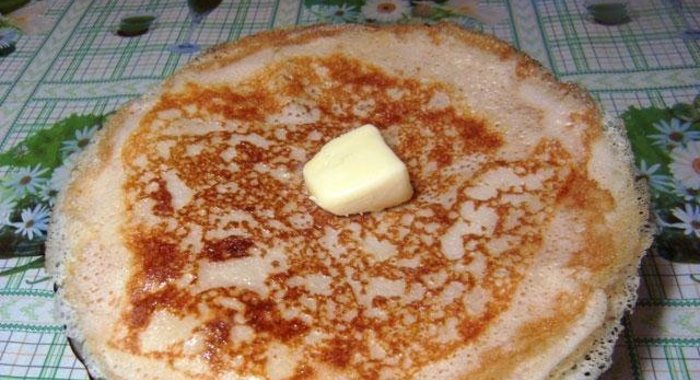 Блинчики на молоке дрожжевые