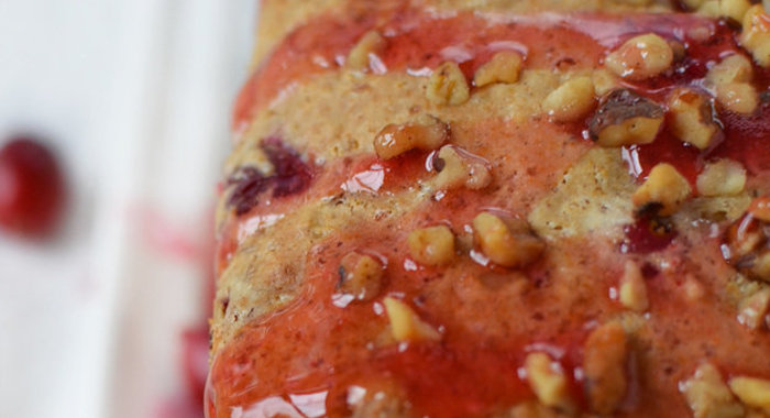 Имбирно-медовый хлеб с клюквой и портвейном