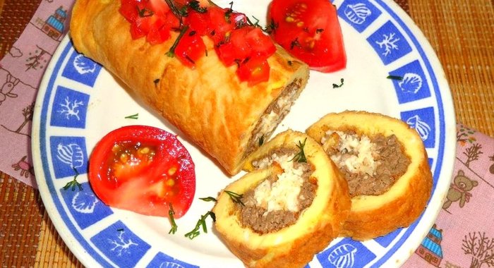 Рулет с гусиной печенью