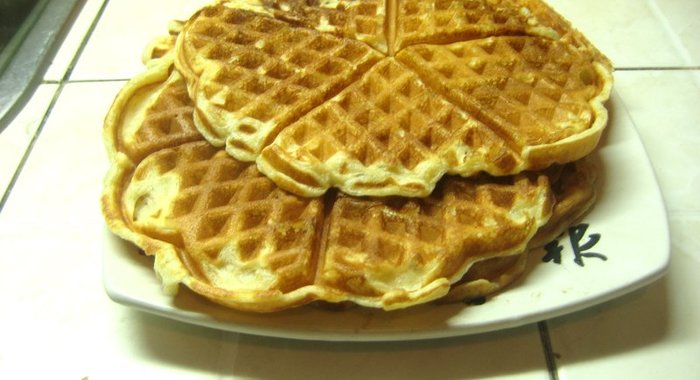 Мягкие несладкие вафли на кефире