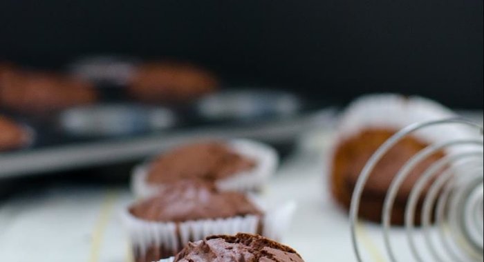 Шоколадные банановые кексы